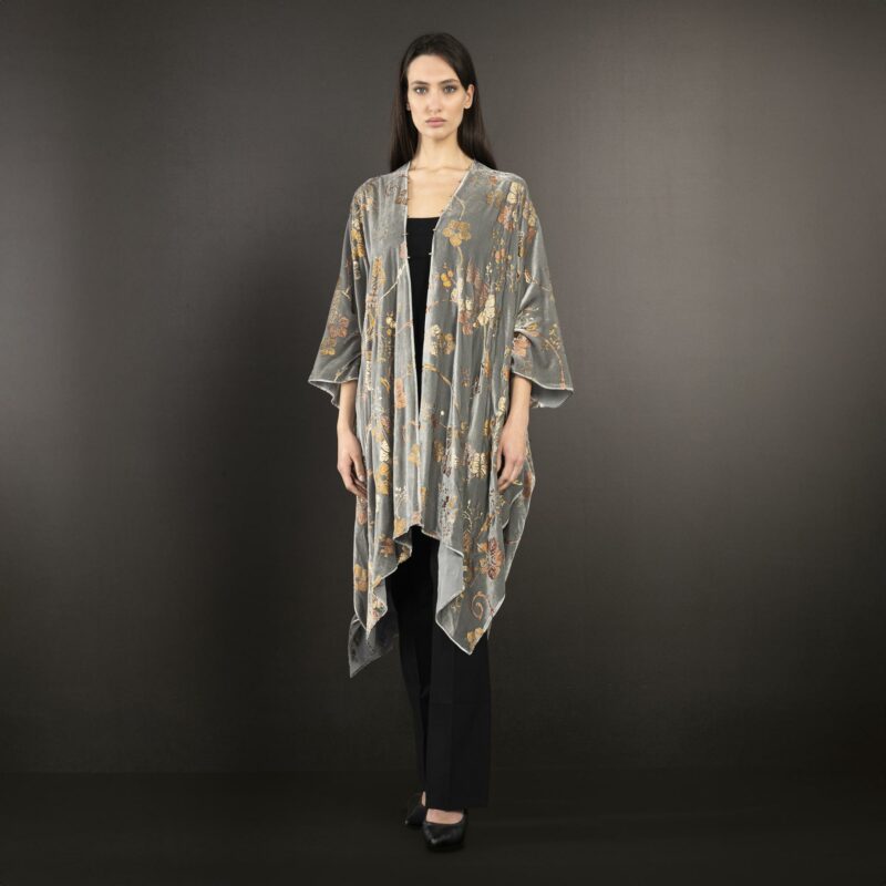 Fortuny printed velvet evening coat