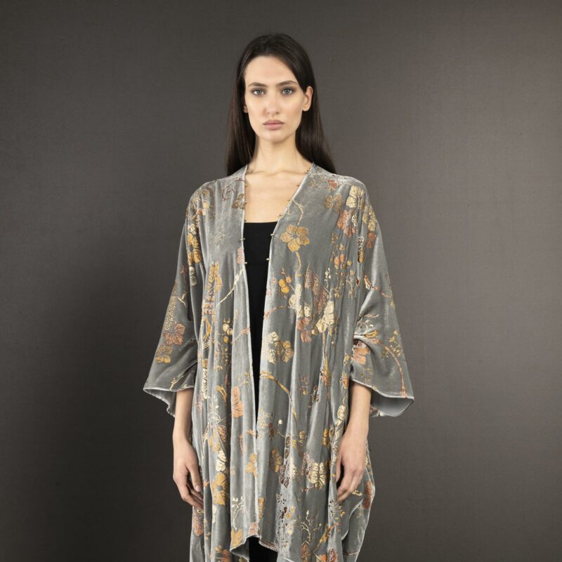 Fortuny printed velvet evening coat